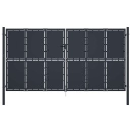 VidaXL Brama ogrodowa stalowa 400x200 cm antracyt