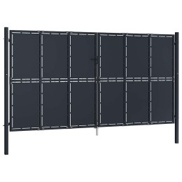 VidaXL Brama ogrodowa stalowa 400x200 cm antracyt