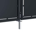 VidaXL Brama ogrodowa stalowa 400x200 cm antracyt
