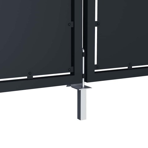 VidaXL Brama ogrodowa stalowa 400x200 cm antracyt