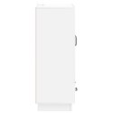 VidaXL Bufet Biały wysoki połysk 66 x 34,5 x 92 cm Drewno inżynieryjne
