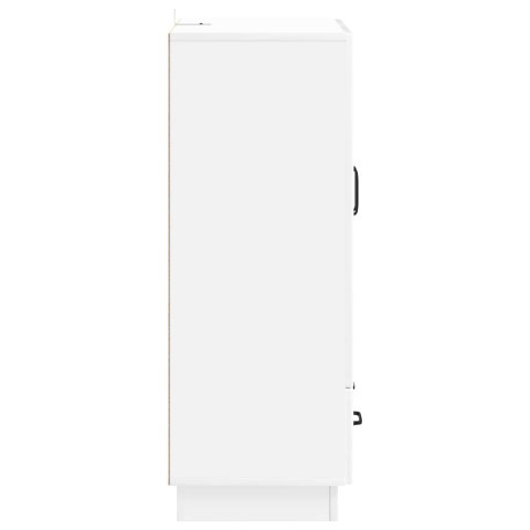 VidaXL Bufet Biały wysoki połysk 66 x 34,5 x 92 cm Drewno inżynieryjne