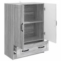 VidaXL Bufet Szary Sonoma 66 x 34,5 x 92 cm Drewno inżynieryjne