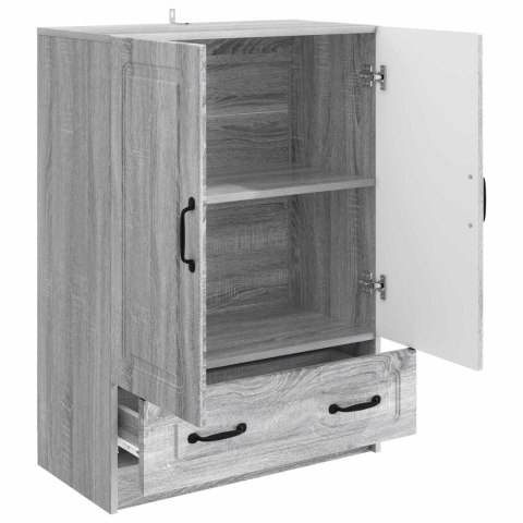 VidaXL Bufet Szary Sonoma 66 x 34,5 x 92 cm Drewno inżynieryjne
