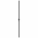 VidaXL Drzwi wewnętrzne, 102,5x201,5 cm, czarne, szkło ESG i aluminium