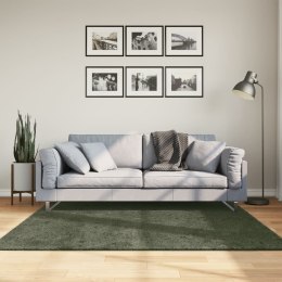 VidaXL Dywan HUARTE z krótkim włosiem, zielony, 160x160 cm