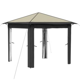 VidaXL Gazebo bez Ściany 2,6 x 2,6 m Kremowy i antracytowy