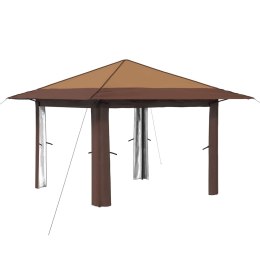 VidaXL Gazebo bez Ściany Beżowy i Brązowy
