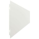 VidaXL Krawężnik do trawnika 30 szt. 15 x 103 cm Stal Biały