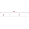 VidaXL Krawężnik do trawnika 30 szt. 15 x 103 cm Stal Biały