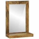 VidaXL Lustro łazienkowe Brązowy 50 x 22 x 70 cm Drewno z mango