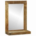 VidaXL Lustro łazienkowe Brązowy 50 x 22 x 70 cm Drewno z mango