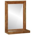 VidaXL Lustro łazienkowe Brązowy 50 x 22 x 70 cm Lite Drewno Akacji