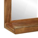 VidaXL Lustro łazienkowe Brązowy 50 x 22 x 70 cm Lite Drewno Akacji