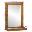 VidaXL Lustro łazienkowe Brązowy 50 x 22 x 70 cm Lite Drewno Akacji