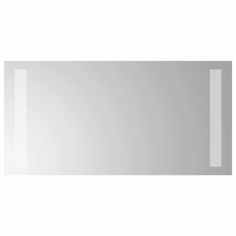 VidaXL Lustro łazienkowe LED przezroczysty 40 x 20 cm szkło hartowane