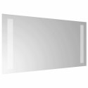 VidaXL Lustro łazienkowe LED przezroczysty 40 x 20 cm szkło hartowane