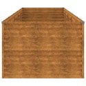 VidaXL Podwyższona donica, 479x100x69 cm, stal kortenowska