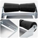 VidaXL Rolki przyczepy do łodzi z uchwytem 30,5 cm Stal ocynkowana