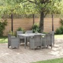 VidaXL Stół Ogrodowy Jasnoszary 150 x 100 x 73 cm polirattan