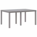 VidaXL Stół Ogrodowy Jasnoszary 150 x 100 x 73 cm polirattan