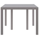 VidaXL Stół Ogrodowy Jasnoszary 150 x 100 x 73 cm polirattan