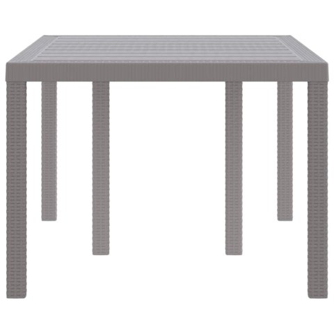 VidaXL Stół Ogrodowy Jasnoszary 150 x 100 x 73 cm polirattan