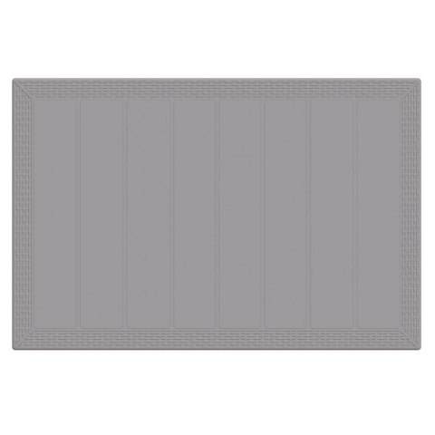 VidaXL Stół Ogrodowy Jasnoszary 150 x 100 x 73 cm polirattan