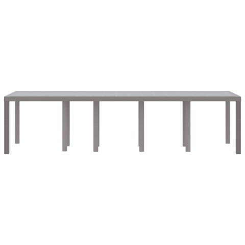 VidaXL Stół Ogrodowy Jasnoszary 300 x 100 x 73 cm polirattan