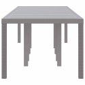 VidaXL Stół Ogrodowy Jasnoszary 300 x 100 x 73 cm polirattan
