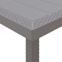 VidaXL Stół Ogrodowy Jasnoszary 300 x 100 x 73 cm polirattan