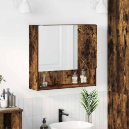 VidaXL Szafka z lustrem Dąb wędzony 59 x 17 x 55 cm