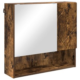 VidaXL Szafka z lustrem Dąb wędzony 59 x 17 x 55 cm