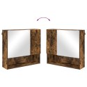 VidaXL Szafka z lustrem Dąb wędzony 59 x 17 x 55 cm