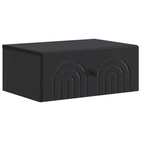 VidaXL Wisząca Szafka Nocna Czarny 49 x 34,5 x 20 cm