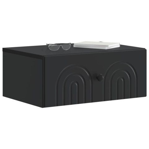 VidaXL Wisząca Szafka Nocna Czarny 49 x 34,5 x 20 cm
