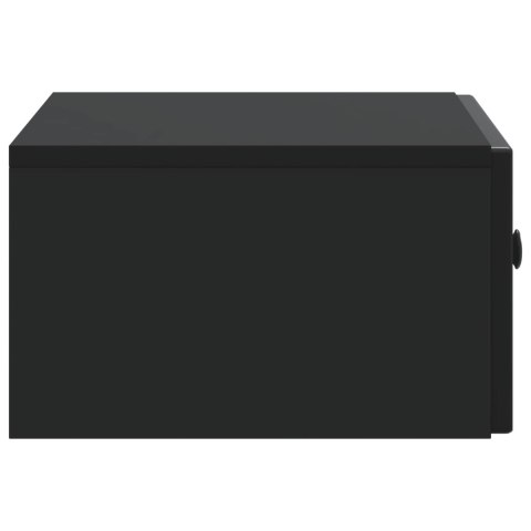 VidaXL Wisząca Szafka Nocna Czarny 49 x 34,5 x 20 cm