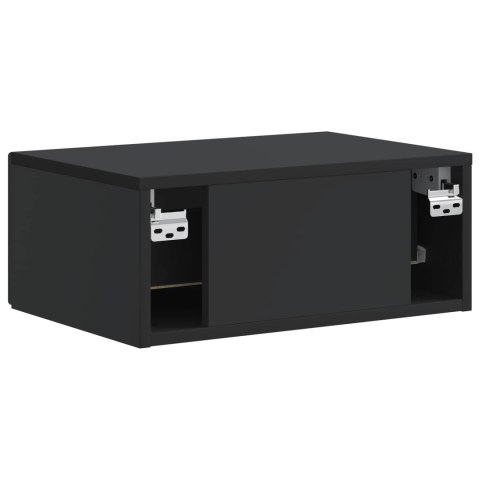 VidaXL Wisząca Szafka Nocna Czarny 49 x 34,5 x 20 cm