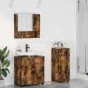 VidaXL Zestaw mebli łazienkowych 3 szt. Dąb wędzony 61 x 35 x 64 cm