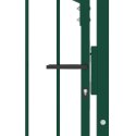 VidaXL Brama ogrodzeniowa EMMEN z kolcami stalowa 104x147 cm zielona