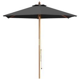 VidaXL Parasolka ogrodowa Ø 210 x 237 cm Lite Drewno Eukaliptusowe