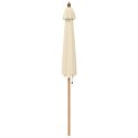 VidaXL Parasolka ogrodowa Ø 240 x 237 cm Lite Drewno Eukaliptusowe