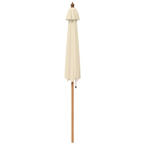 VidaXL Parasolka ogrodowa Ø 240 x 237 cm Lite Drewno Eukaliptusowe