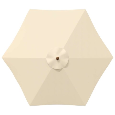 VidaXL Parasolka ogrodowa Ø 240 x 237 cm Lite Drewno Eukaliptusowe