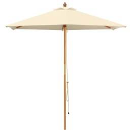 VidaXL Parasolka ogrodowa Ø 270 x 248 cm Lite Drewno Eukaliptusowe