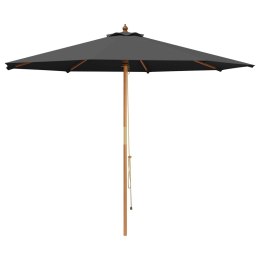 VidaXL Parasolka ogrodowa Ø 300 x 248 cm Lite Drewno Eukaliptusowe