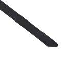 VidaXL Związywacz kablowy 12 szt. 7,9 x 300 mm Czarny