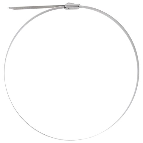 VidaXL Związywacz kablowy 12 szt. 7,9 x 500 mm srebrny