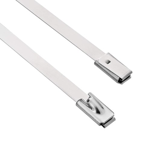 VidaXL Związywacz kablowy 25 szt. 4,6 x 800 mm srebrny