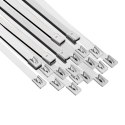 VidaXL Związywacz kablowy 25 szt. 7,9 x 500 mm srebrny